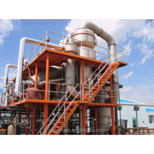 industrial tomato paste evaporator in processing plant